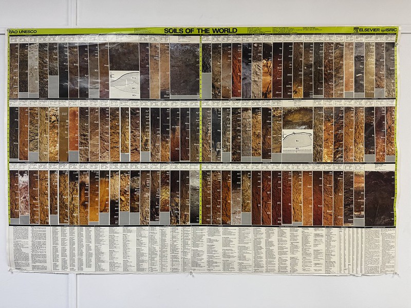 Soils of the World reference chart, FAO UNESCO / Elsevier ISRIC